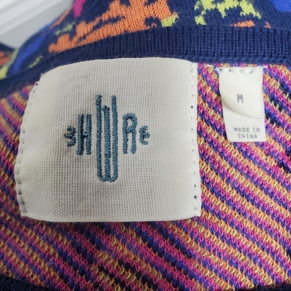 Anthropologie HWR Blue Cropped Sweater Embroidered - Picture 8 of 12